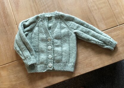 Baby cardigan- green