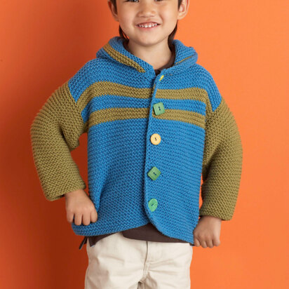 Patrick's First Jacket in Lion Brand Cotton-Ease - 70623AD - knitting pattern