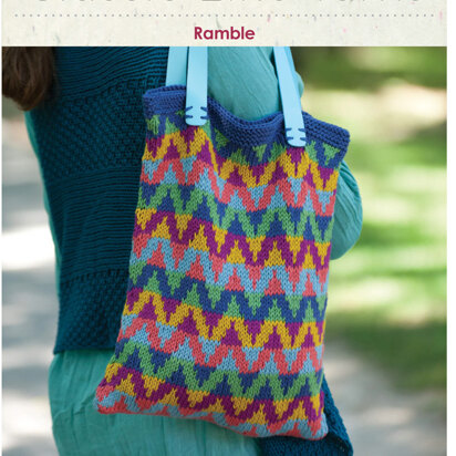 Ramble Bag in Classic Elite Yarns Solstice - Downloadable PDF