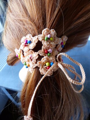 Headband "Spring Puff Flower"