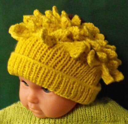 Baby Sunflower Beanie Hat