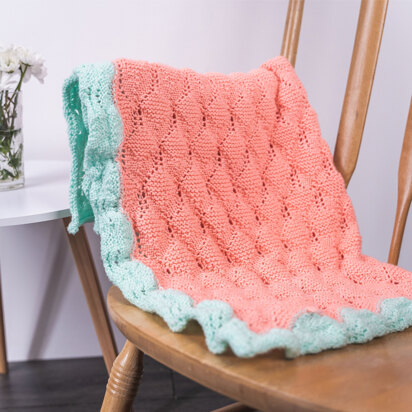 Cubic Flower Blanket in Deramores Studio Baby Soft DK Acrylic - Downloadable PDF