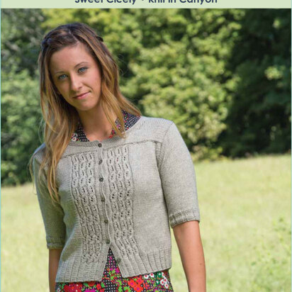 Sweet Cicely Cardigan in Classic Elite Yarns MountainTop Canyon - Downloadable PDF