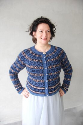 Hydrangea cardigan