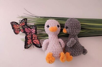 Crochet Pattern Goose Keychain, Duck Amigurumi