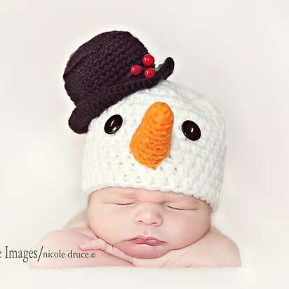 #64 Christmas snowman hat