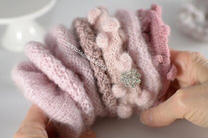 Ella - knitted scrunchies