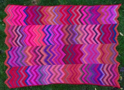 Zig-Zag Fireside Blanket