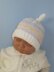 Baby Candy Stripe Topknot Beanie Hat