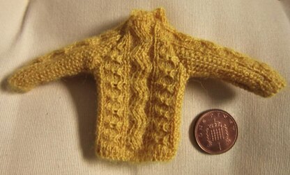 1:12th scale Aran sweater 9