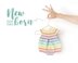 Size NewBorn - Rainbow Romper PDF Knitting Pattern