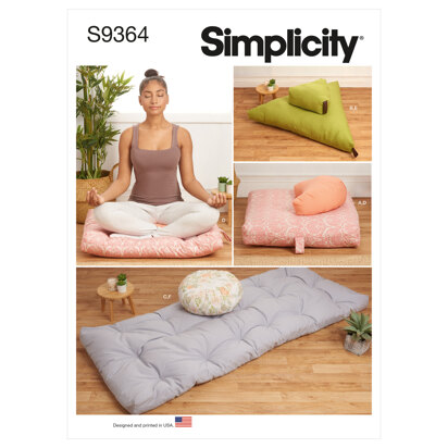 Simplicity Meditation Cushions S9364 - Sewing Pattern