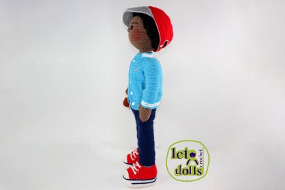 Crochet doll pattern, Amigurumi doll pattern, Extra Large doll, 24"/61cml, Shawn
