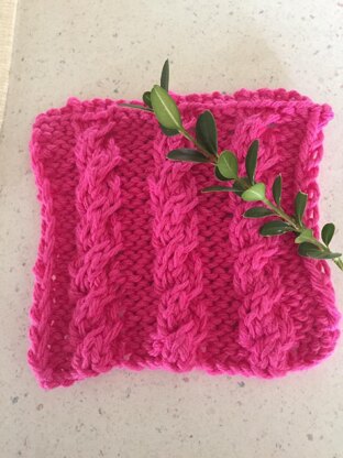 Peony Blossom Cabled Coaster