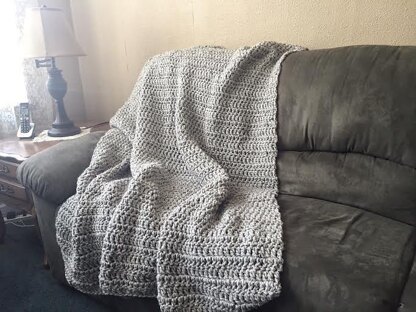 Beginner Chunky Crochet Blanket