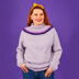 Bobble Yoke Jumper - Free Jumper Knitting Pattern For Women in Paintbox Yarns 100% Wool Worsted by Paintbox Yarns