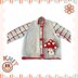 Fun Guy Mushroom Plaid Cardigan