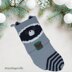 Raccoon Christmas Stocking