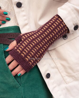 Kaleidoscope Fingerless Mittens