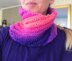 Sunset Spiral Cowl