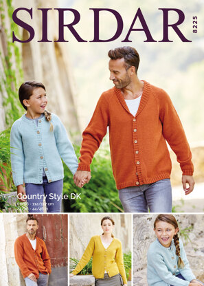 Cardigans in Sirdar Country Style DK - 8225 - Downloadable PDF