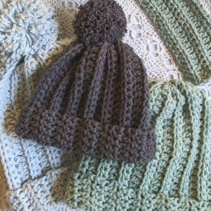 Simple Ripples Baby Beanie