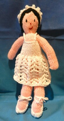 Ballerina Knitted Doll