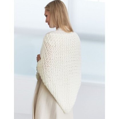 Crochet Prayer Shawl in Bernat Satin