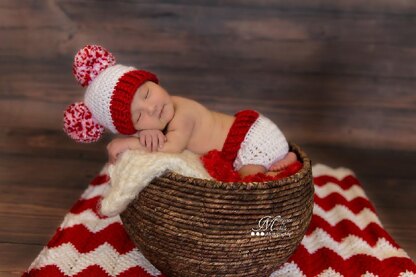 Baby Pom-Pom Hat and Diaper Cover