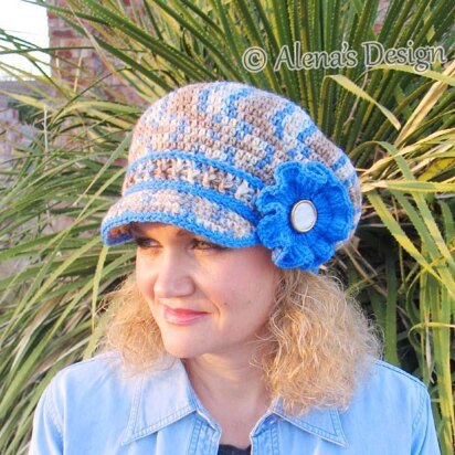 Newsboy Hat - Mirage - Visor Slouchy Hat