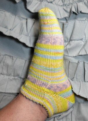 Toe Up Simple Socks No 5