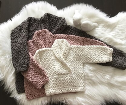 Atlas Baby Shawl Collar Sweater N 495