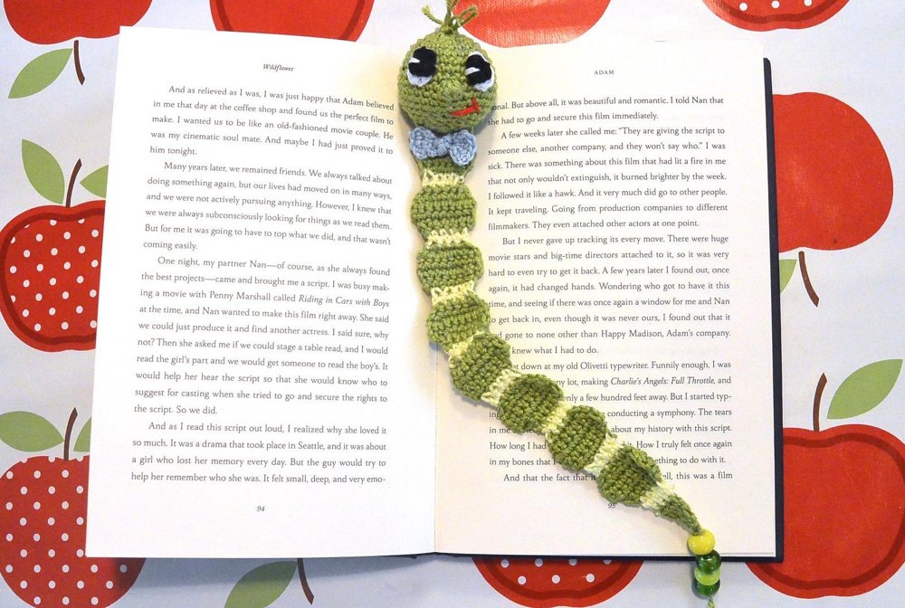 Закладка для книги крючком схема