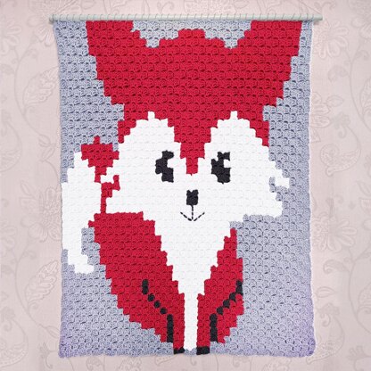 C2C - Red Fox - Corner to Corner Blanket