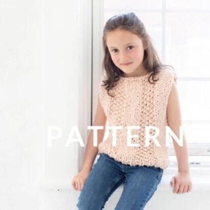 Mini Always Summer Top in Loopy Mango Big Cotton - Downloadable PDF