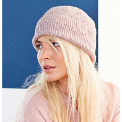 Hat in Rico Essentials Cashmere Recycled DK - 636 - Downloadable PDF