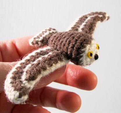 Knit Miniature Gray Owl  Knitted stuffed animals, Miniature knitting,  Amigurumi doll