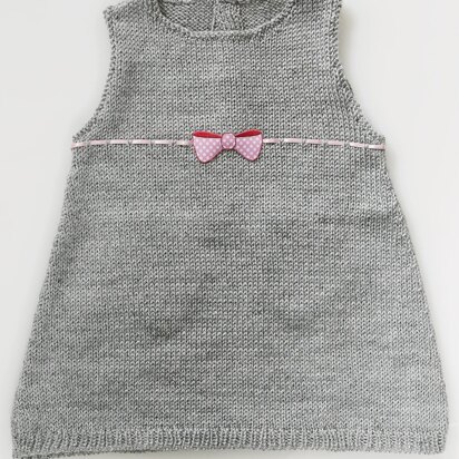 Babies Sleeveless Dress in Bergere de France Calinou  - 60734-18 - Downloadable PDF