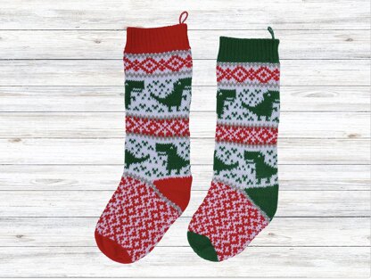 Dinosaur Christmas Stocking