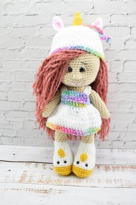 Amigurumi unicorn doll