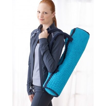 Namaste Yoga Mat Bag in Bernat Handicrafter Cotton Solids - Downloadable PDF