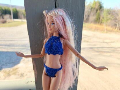 Two piece swimsuit for Barbie