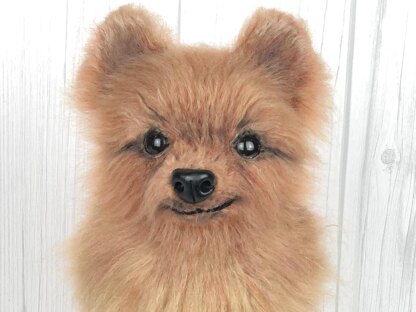 Pomeranian dog crochet
