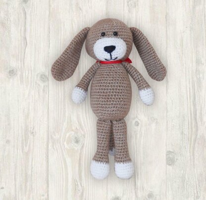 Crochet Brown Puppy Amigurumi Pattern, Crochet Dog Pattern, Easy Crochet Dog Pattern, Easy Crochet Puppy Pattern
