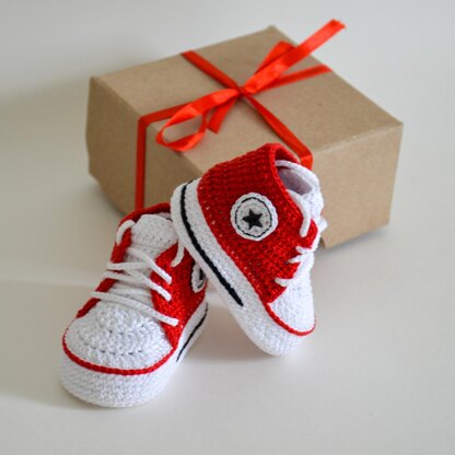 High top baby sneakers inspired by Converse