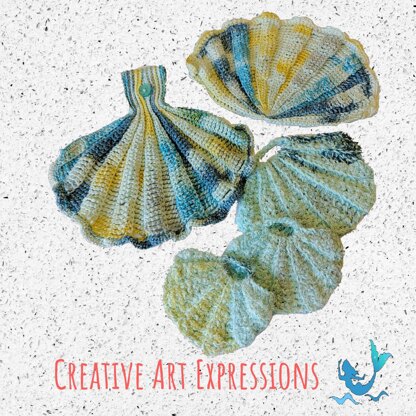 Seashell Scrubby & Towel Collection