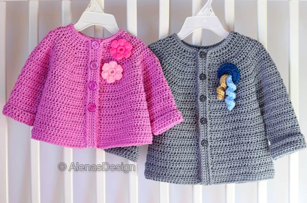 Baby girl store cardigan crochet pattern