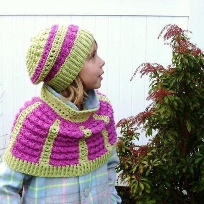 Sweet Peas - Hat/Cowl Set