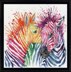 Design Works Colourful Zebras Cross Stitch Kit - 30cm x 30cm