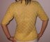 Elegant Mustard Lace V Neck Short Sleeve Top